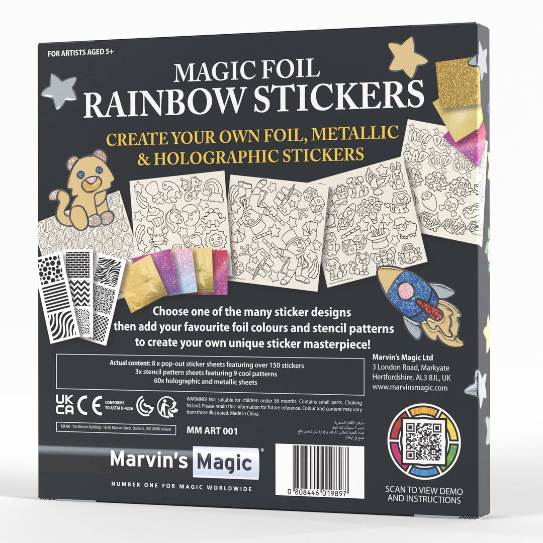 Magic Foil Rainbow Sticker Art Kit