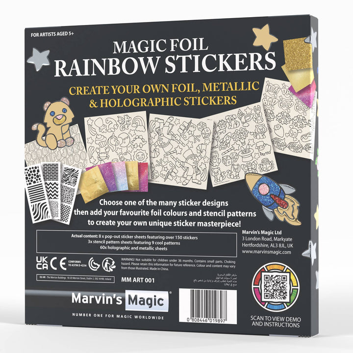 Magic Foil Rainbow Sticker Art Kit