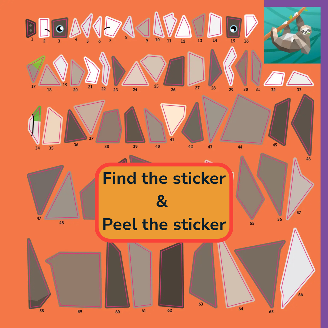 Paint by Sticker Kids: Rainforest Animals