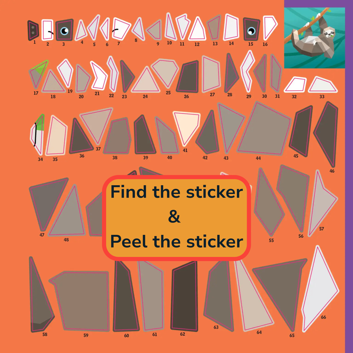 Paint by Sticker Kids: Rainforest Animals