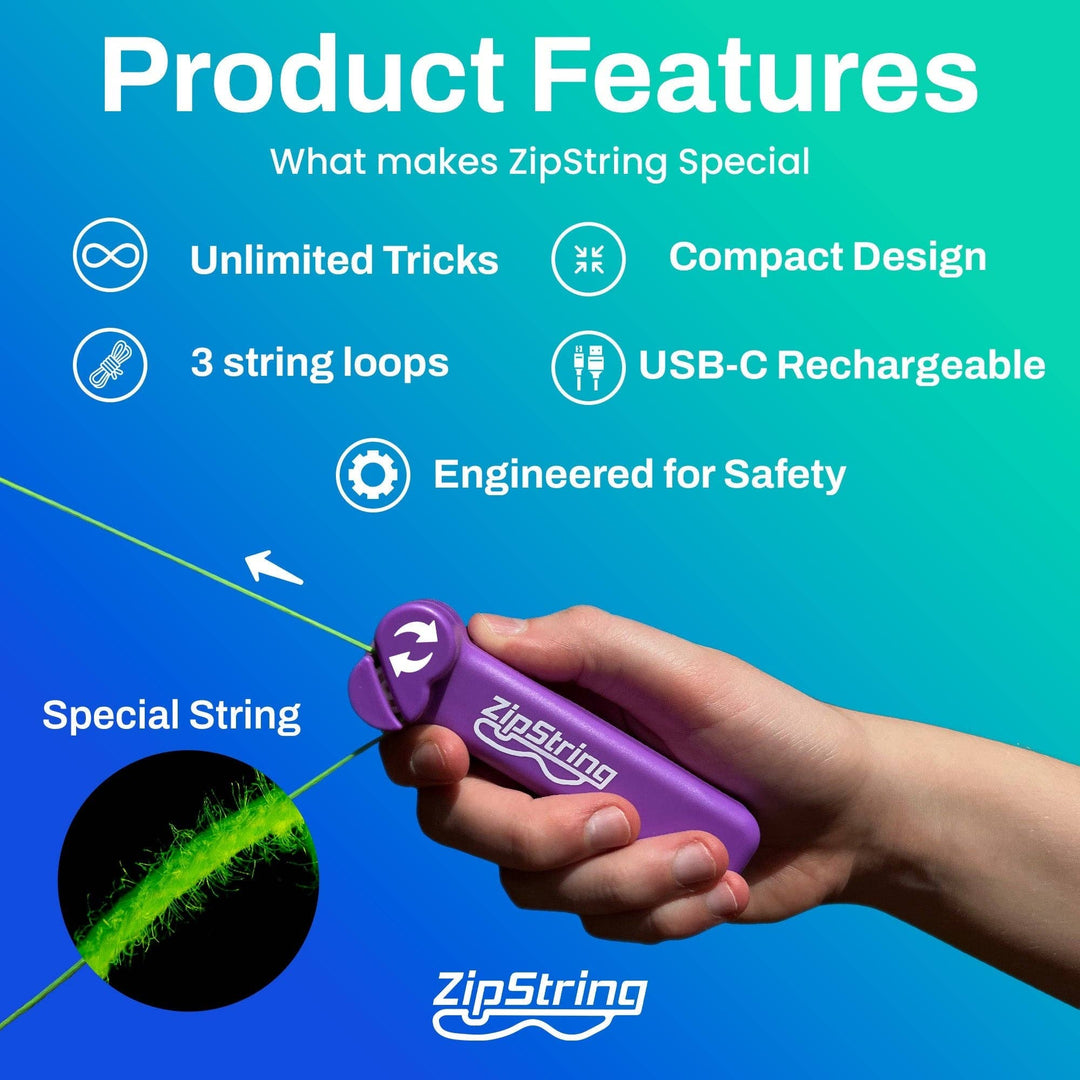 The Original ZipString Try Me Retail Box: Bodacious Blue