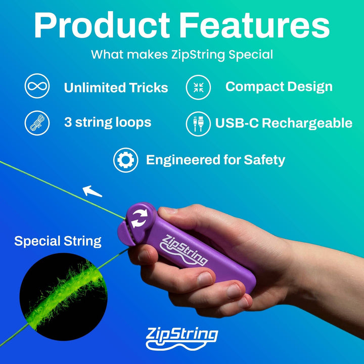 The Original ZipString Try Me Retail Box: Bodacious Blue