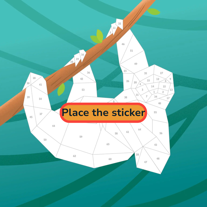 Paint by Sticker Kids: Rainforest Animals