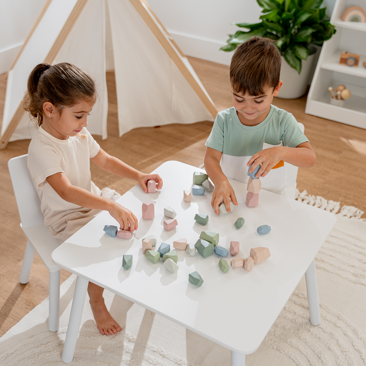 Stacking Rocks wooden blocks