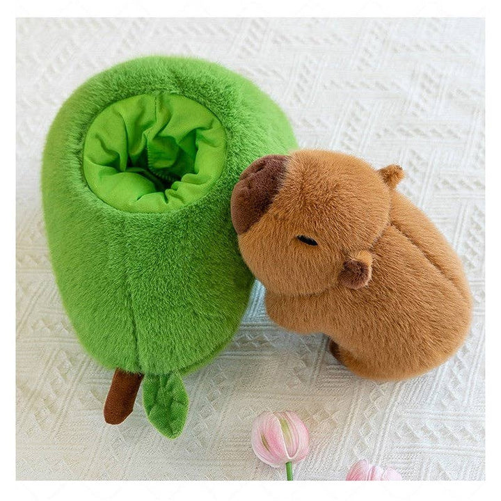 Capybara in an Avocado Plush