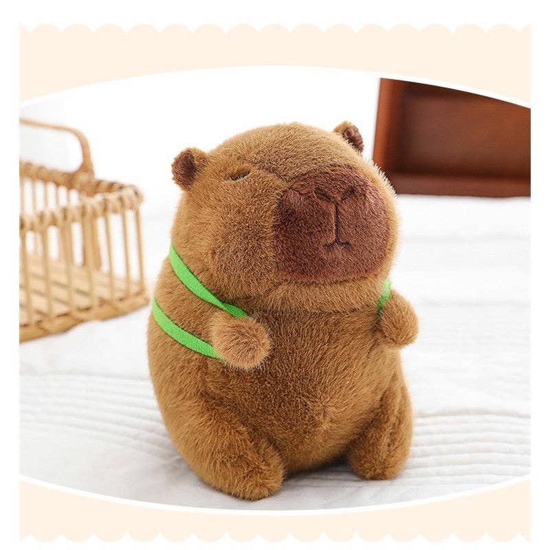 Capy with Turtle Backpack plush