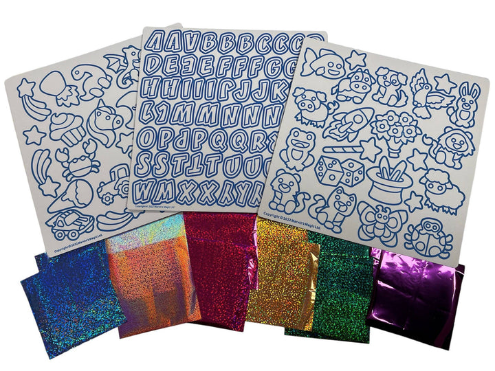 Magic Foil Rainbow Sticker Art Kit