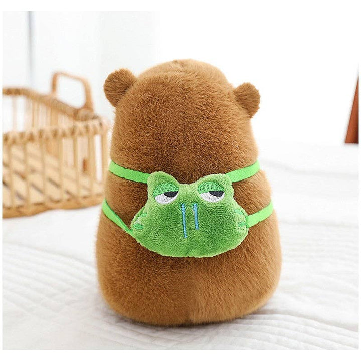 Capy with Frog backpack plush