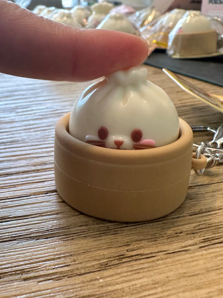 Original Dumpling Clicker Keyring – Mini Stress Relief Figet