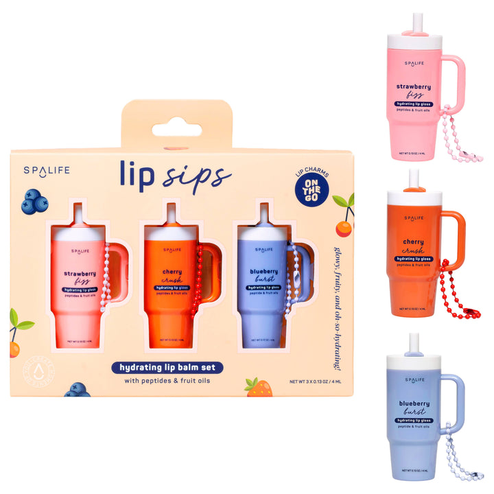 Lip Sips Gift Set Lip Balm Trio