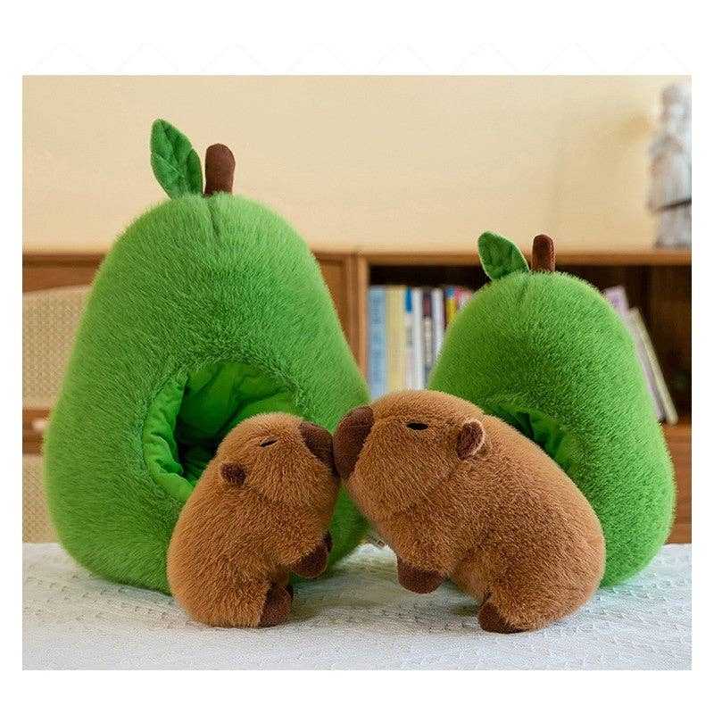 Capybara in an Avocado Plush