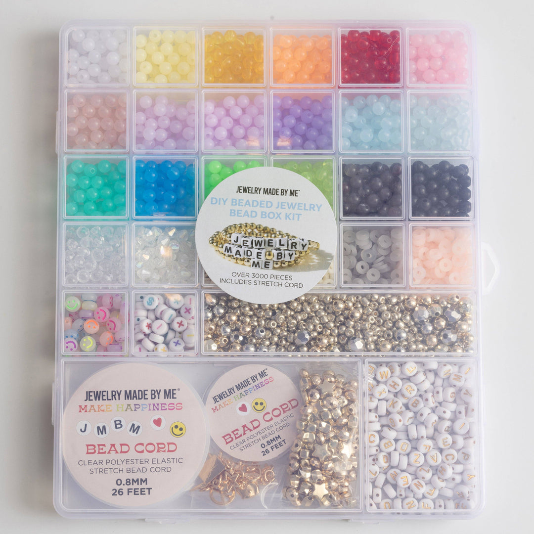 Super Mega Large Letter Bead Rainbow and Gold Charms DIY Kit