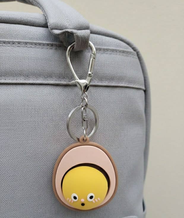 Boiled Egg vs Roasted Egg Clicker Key cap Keychain