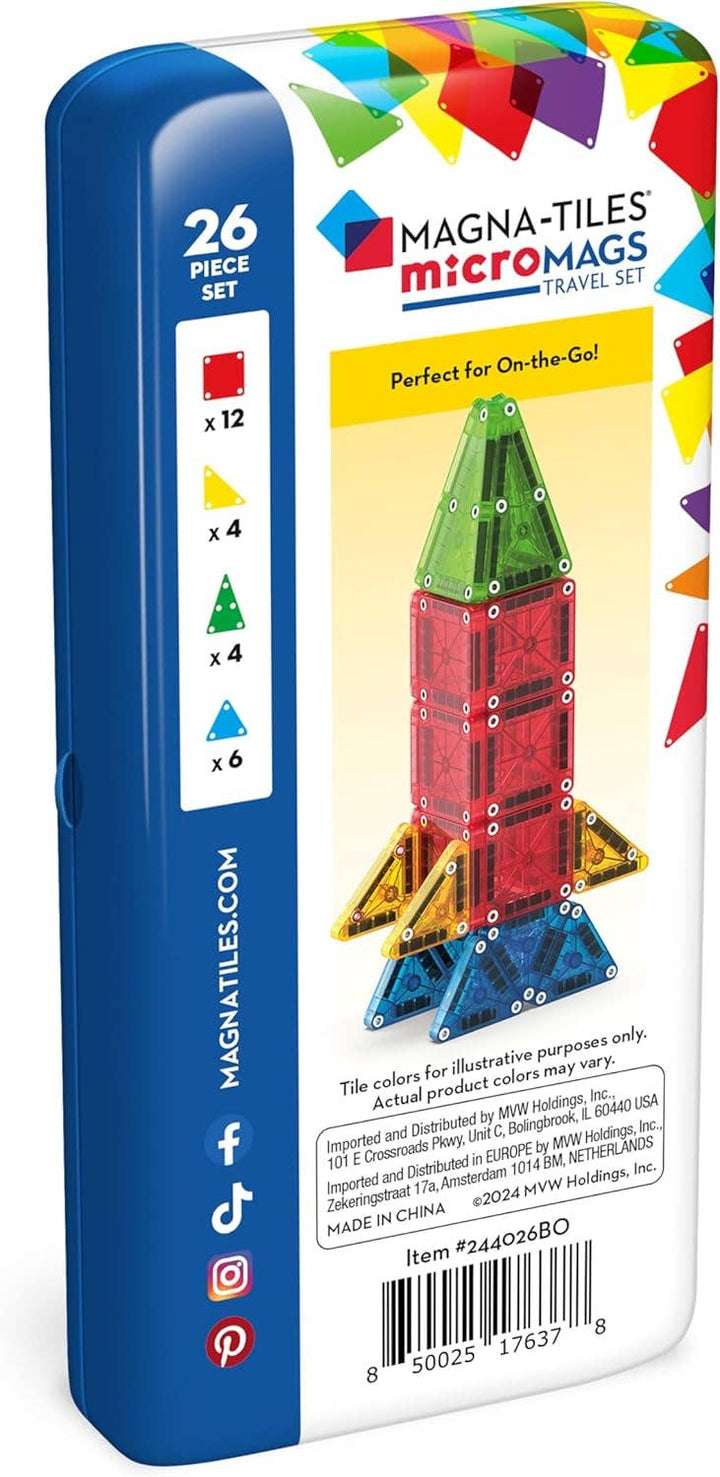 Travel Magna-Tiles MicroMAGS 26-Piece Set