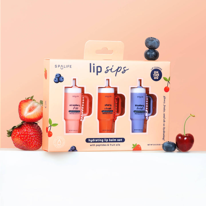 Lip Sips Gift Set Lip Balm Trio