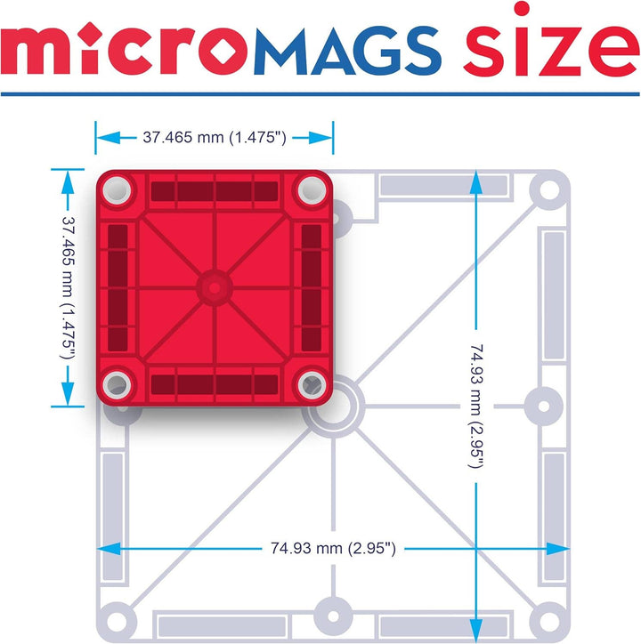 Travel Magna-Tiles MicroMAGS 26-Piece Set