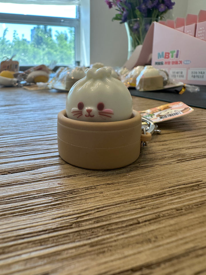 Original Dumpling Clicker Keyring – Mini Stress Relief Figet