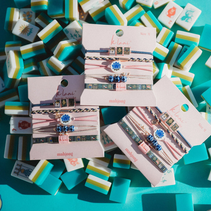 Mahjong Themed Hair Tie Bracelets - Medium