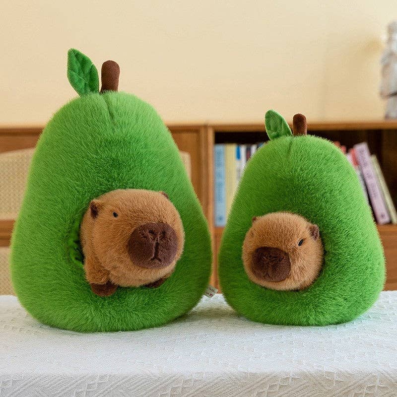Capybara in an Avocado Plush