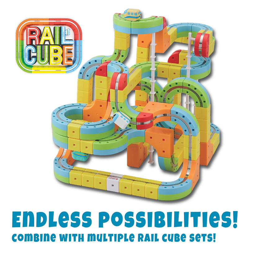 Rail Cube: Magnetic Monorail Starter Set