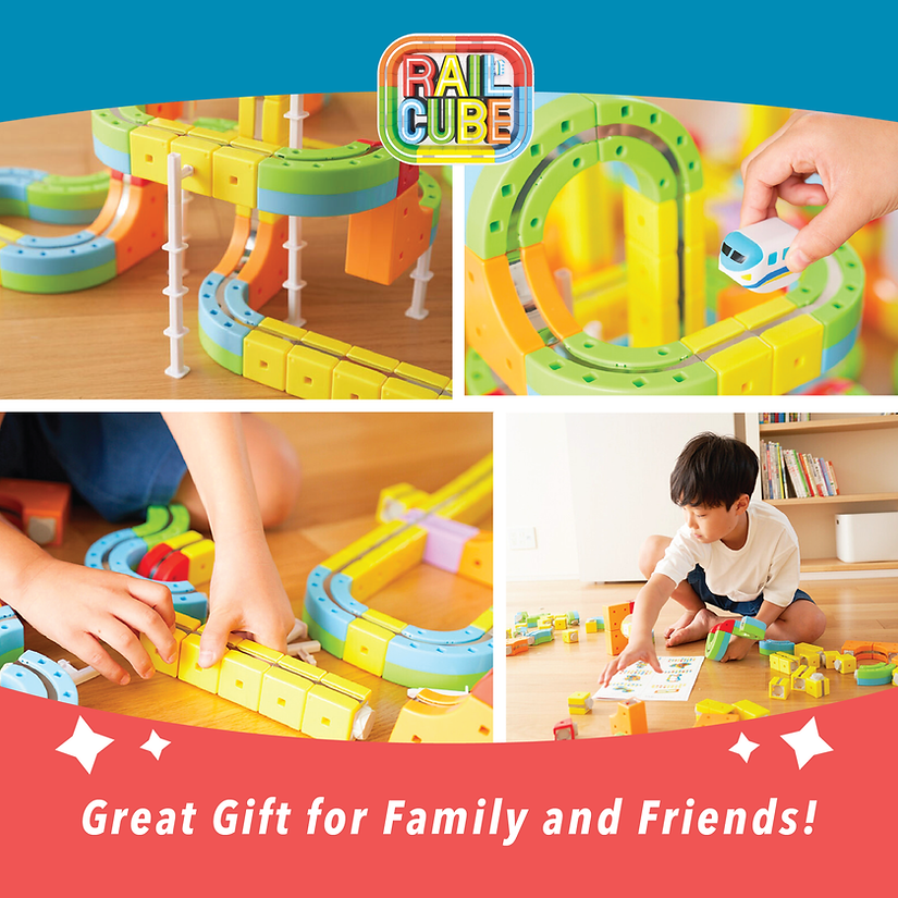 Rail Cube: Magnetic Monorail Starter Set