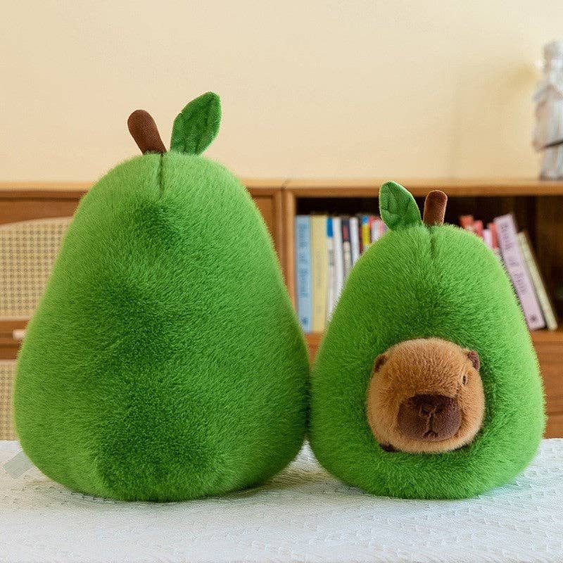 Capybara in an Avocado Plush
