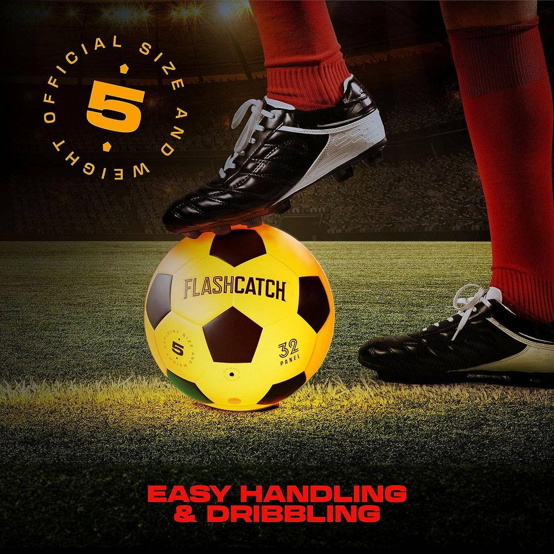 Light Up Soccer Ball - Glow in the Dark - NO 5
