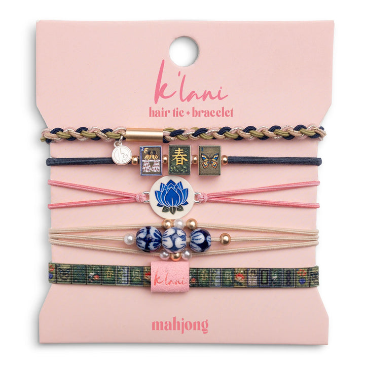 Mahjong Themed Hair Tie Bracelets - Medium